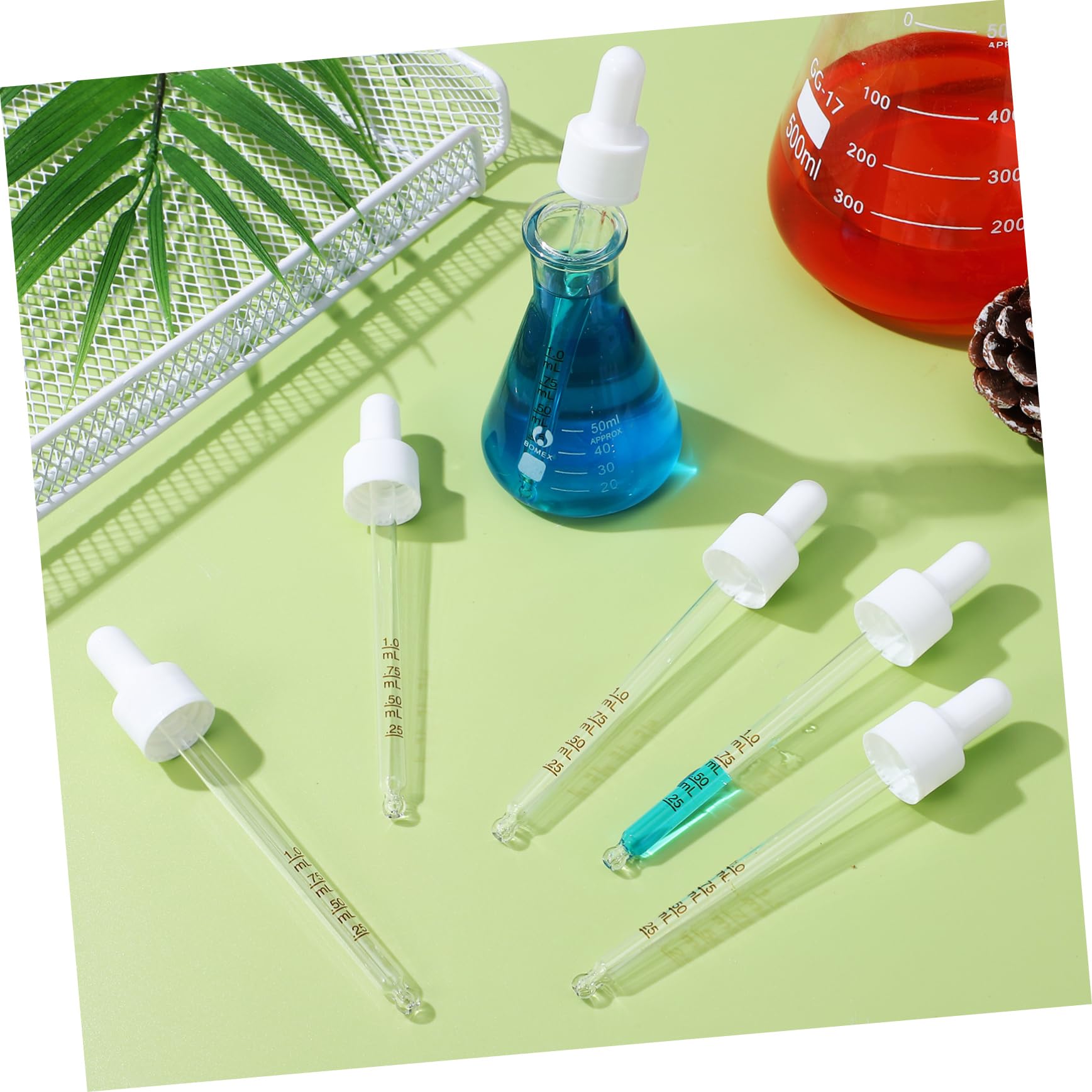 SOLUSTRE 30 Piezas Punta Cuentagotas Aceites Esenciales Pipeta Experimento Pipeta Cuentagotas De Laboratorio Pipeta De Transferencia Cuentagotas De Medición Cuentagotas De Vidrio