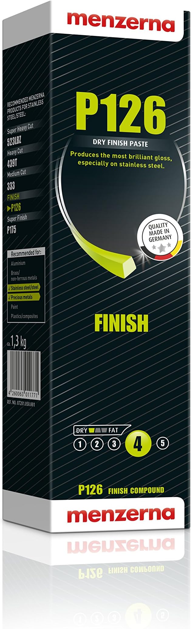 P126 Finishing Paste suitable for Stainless Steel & Precious Metals 1.3kg