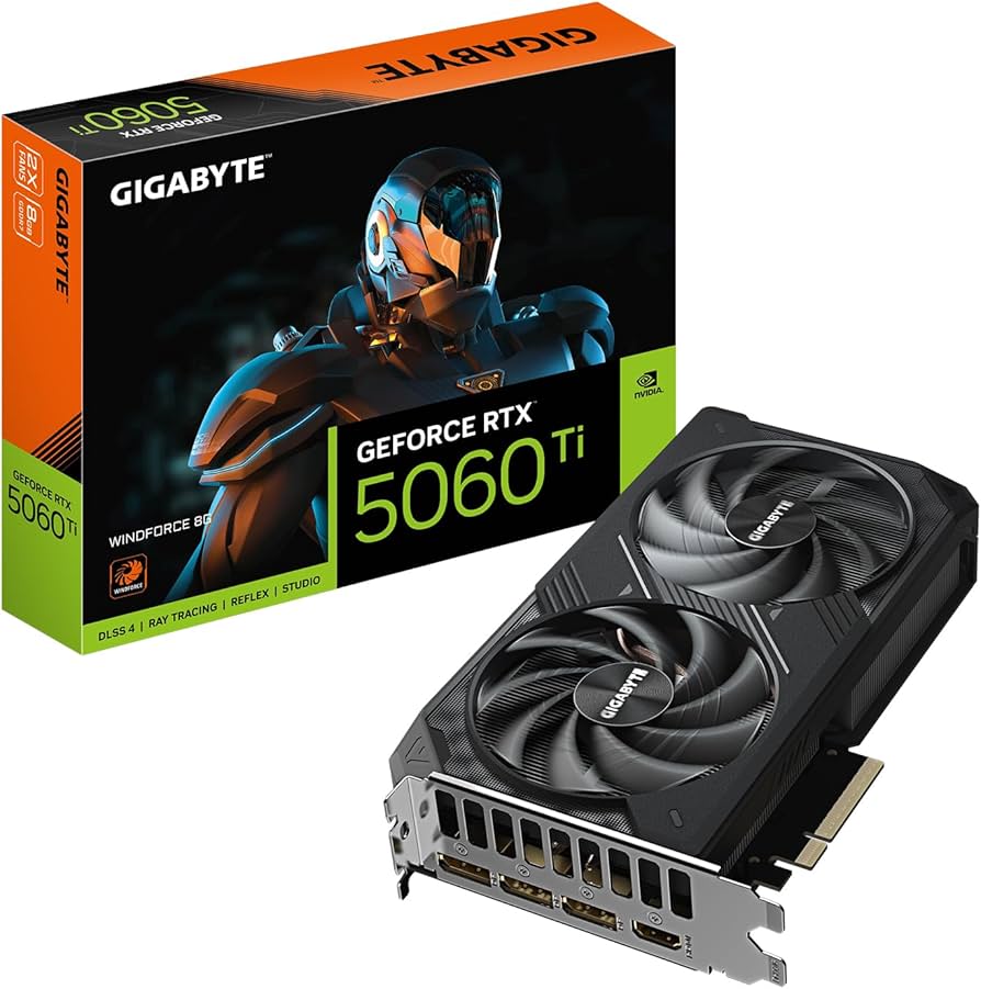 Amazon.com: GIGABYTE GeForce RTX 5060 Ti WINDFORCE 8G Graphics