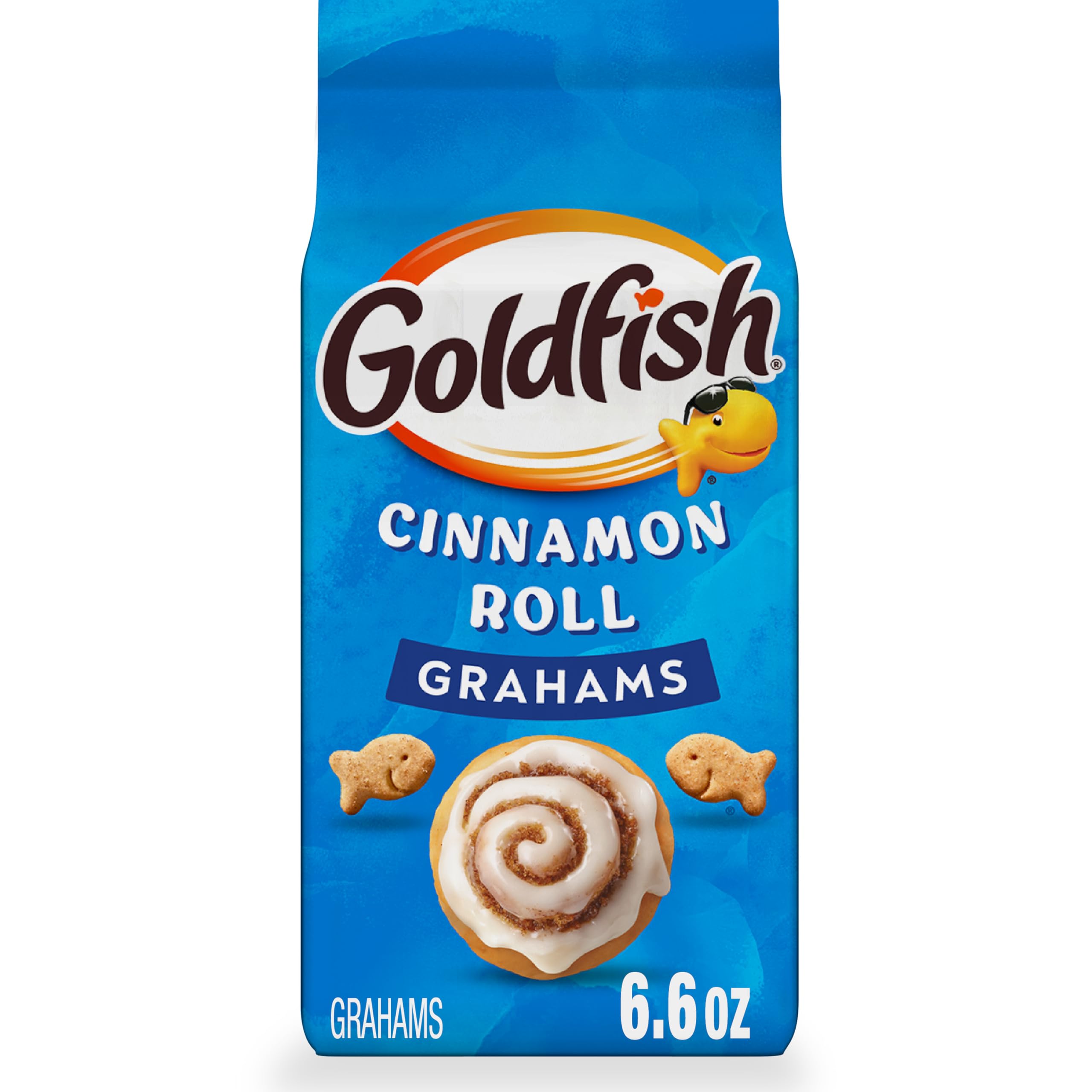 Goldfish Grahams Cinnamon Roll Baked Snack Crackers, 6.6 Oz Bag