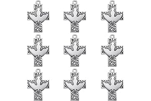 Dove Pendant Rosary Center Crucifix Charm