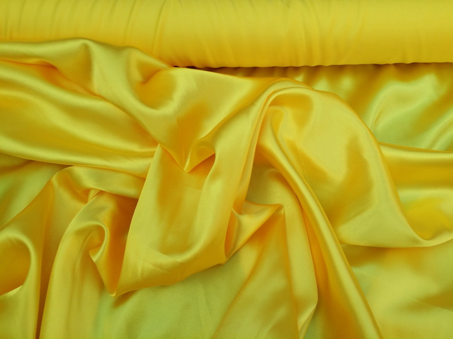 Prestige Bridal Dress Draping Satin Fabric 150cm Wide - Per Metre (Yellow)