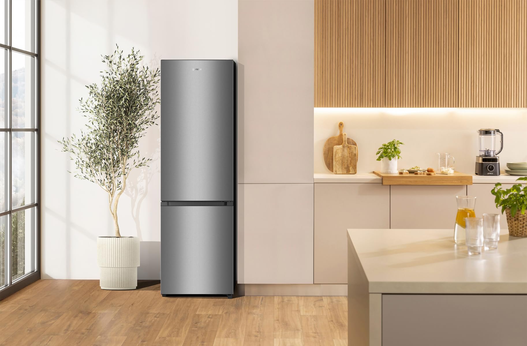 Gorenje RK 4182 PS4 Kühl-Gefrier-Kombination 180 cm 198 L 66 L 39 dB LED Grau