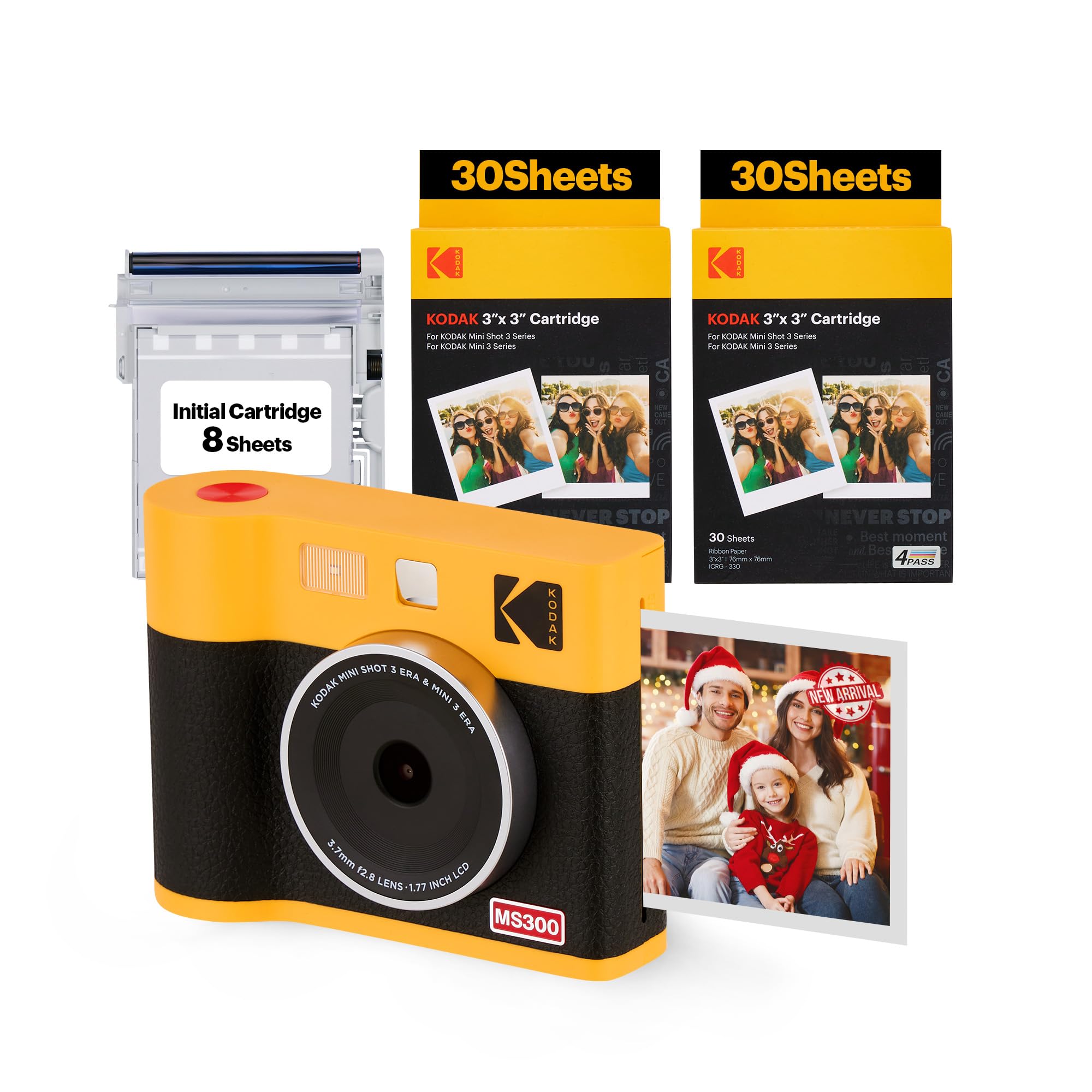 KODAK Mini Shot 3 Era 3x3” Instant Digital Camera & Photo Printer, 2-in-1 Portable Print Camera
