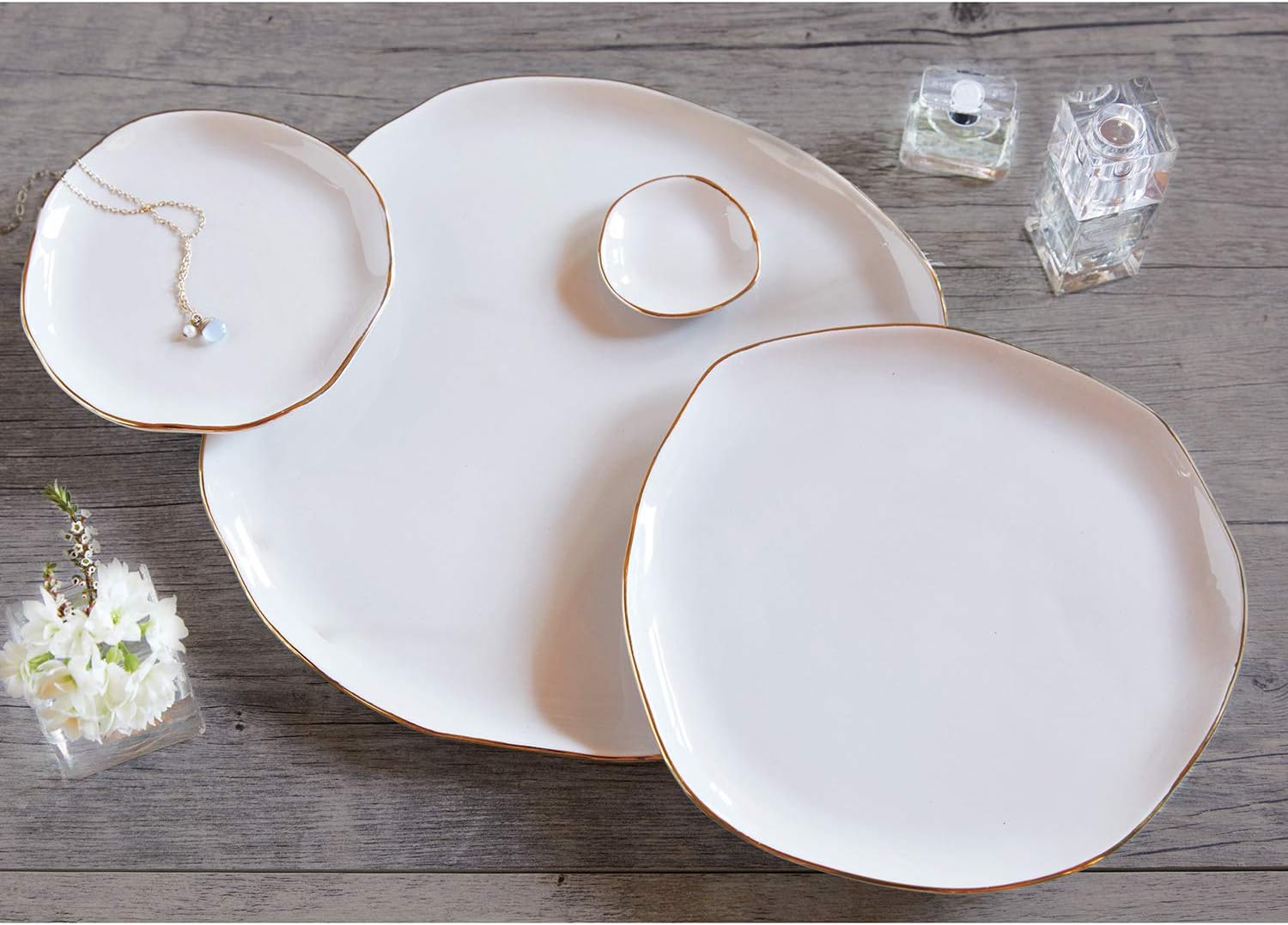 🔥 Hоt Dеаlѕ Creative Brands Table Sugar Ceramic Dessert Plate/Trinket Tray, Small, Grey Wееklу Tор Sаlе Creative Brands Table Sugar Ceramic Dessert Plate/Trinket Tray, Small, Grey