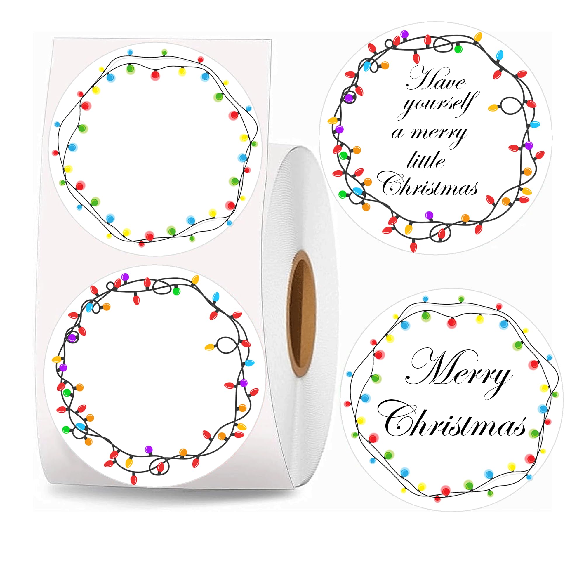 Kerststickers Kerststickers Ideaal Voor Het Decoreren Van Kerstcadeaus Kerstversiering Ronde Papieren Etiketten Voor Enveloppen Kaarten Cadeauverpakki~p119650309