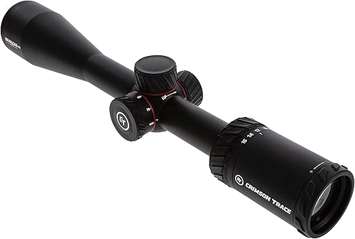 Miniatura 98 de Crimson Trace Brushline Pro Riflescope con construcción sólida ligera, tapas de alcance y paño para lentes para caza, tiro y exteriores