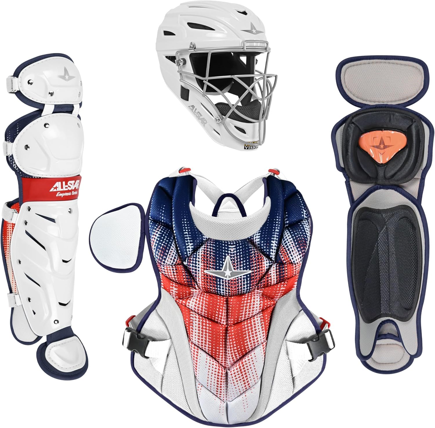 HEIHEI スターキャットビー二ー スターアームカバーセット Amazon.com : All-Star Empress Fastpitch USA Catcher's Set Female