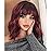Ucubb Short Bob Wig with Bangs for Women Wine Red Wigs Synthetic Curly Wavy Hair Wigs Natural Looking Heat Resistant Fiber Hair for Women