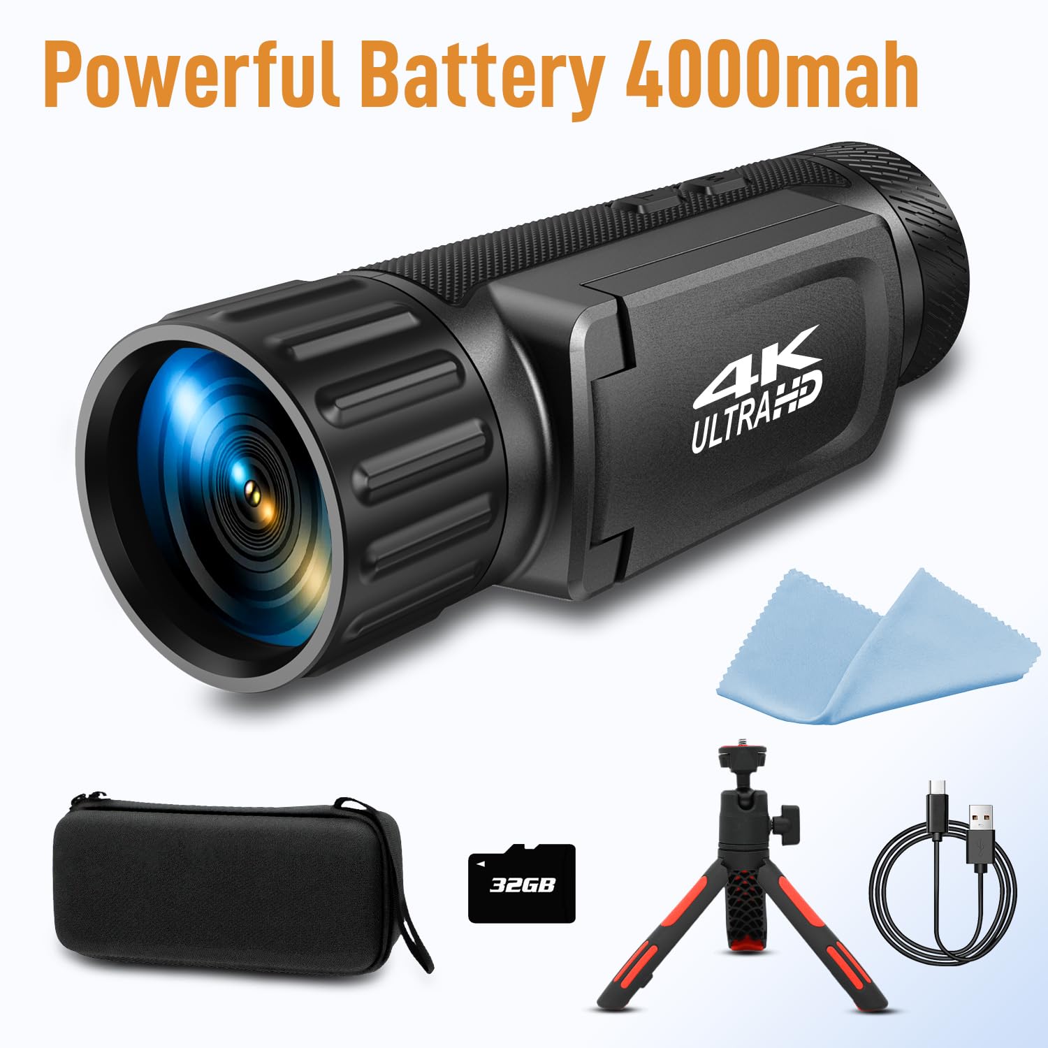 Amazon.com : Dumjug 4K Video Camcorder, 2 in 1 Digital Monocular