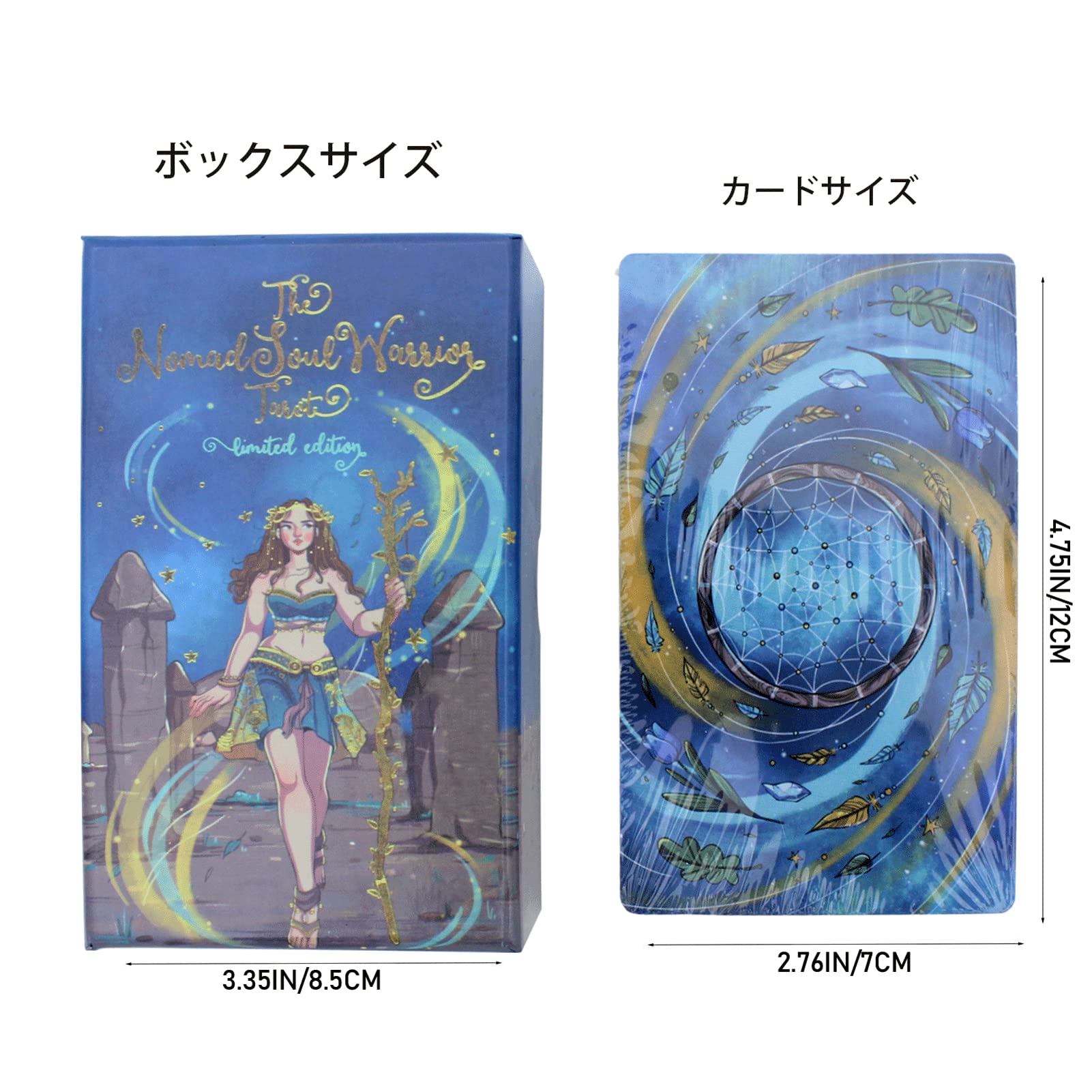 Amazon.co.jp: ノマド・ソウルウォーリア・タロットカード,ユニークな