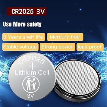 Nightkonic 40 pcs Pack CR2025 3v Lithium Button Cell Coin 2025 Battery