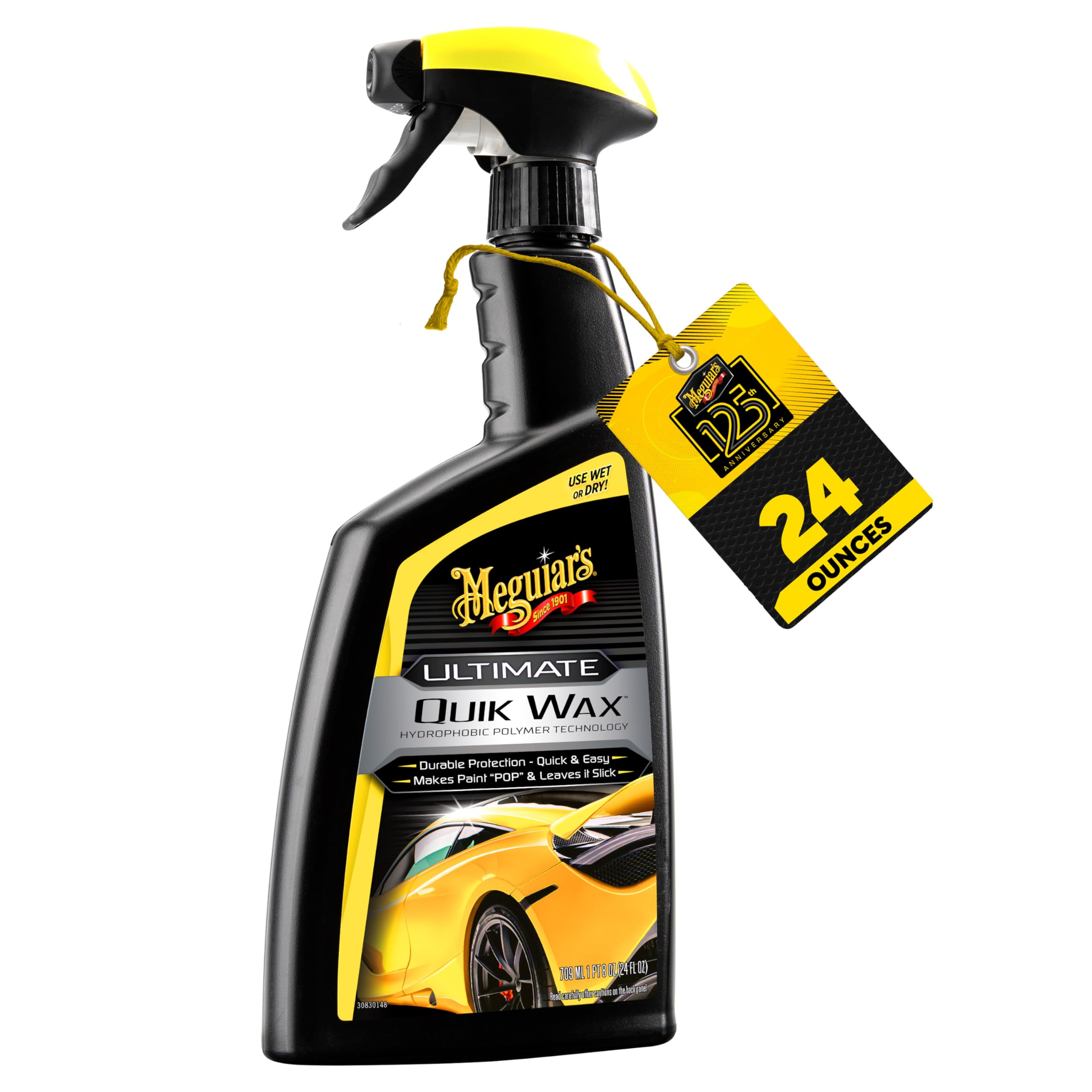 Meguiar's Ultimate Quik Wax, Durable Protection, Quick and Easy – 24 Oz Spray Bottle