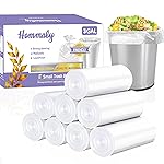 3 Gallon 440pcs Small Clear Trash Bags(Fit 2.6-3.2 Gal) Plastic Strong Clear Garbage Bags,Bathroom Trash Can Bin Liners,Waste Basket Liner, Fit 10-13 Liter,2.5-2.6 Gallon,3.2Gallon(3-Clear440)