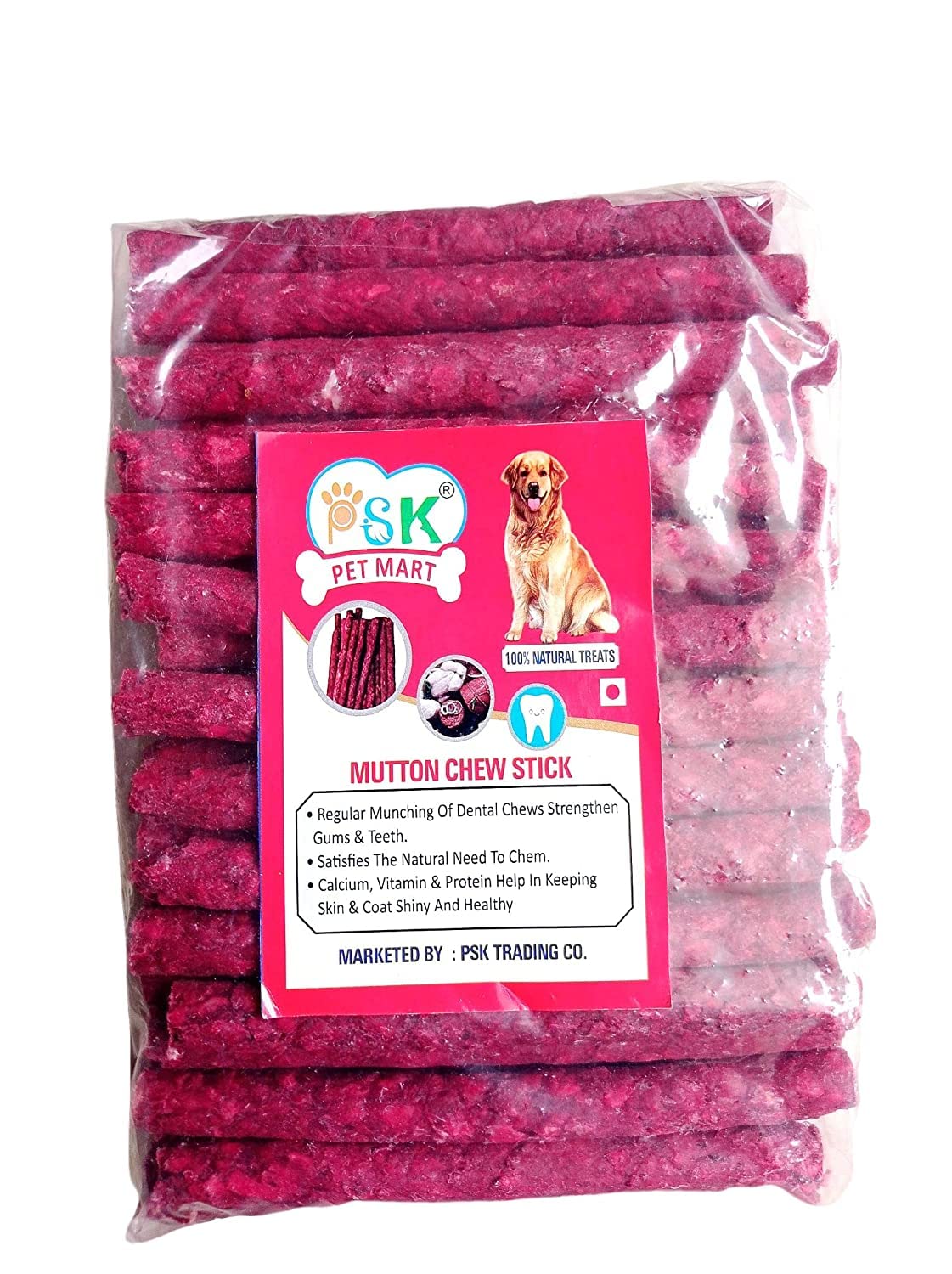 PSK PET MART Dog Chew Munchy Dental Treat Mutton Flavor BarkSticks Munchies (Red Sticks) (500 G) (B0B537LQGV) Amazon Price History, Amazon Price Tracker