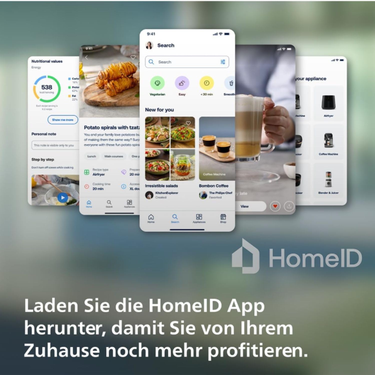 Philips Standmixer und Smoothie Maker – 1400W, 2-Liter-Glasbehälter, Rezepte-App, variable Geschwindigkeit, ProBlend 6 3D, 2 Trinkbecher (HR3655/00)