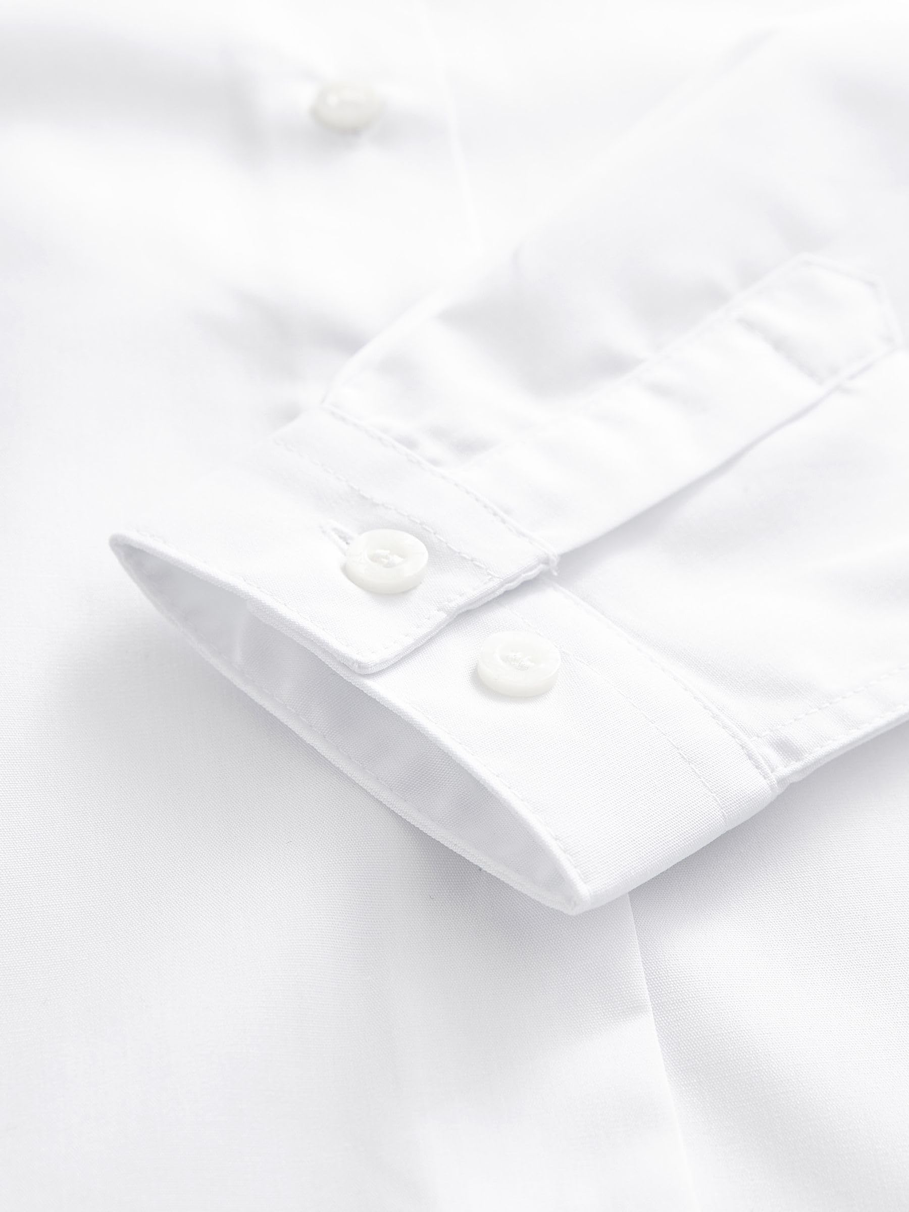 NEXT Fille Chemise d'école Standard habillée à Manches Longues, Lot de 2