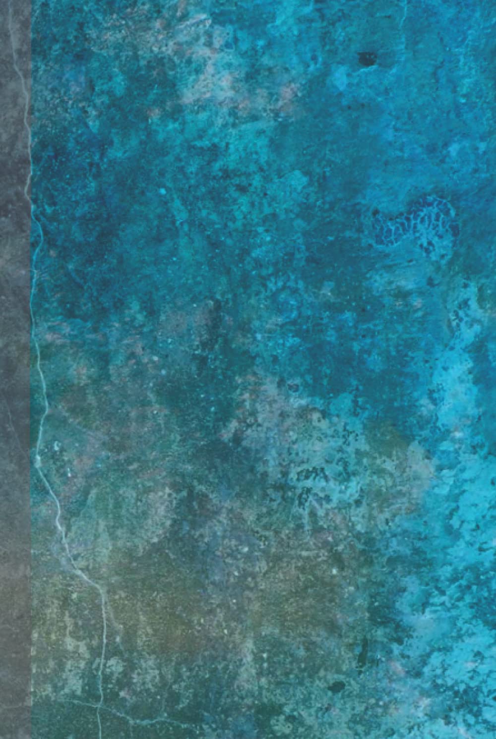 Journal: Green blue texture pattern lined journal 150 total pages gloss finish. Great gift, logbook. Hardcover – 20 September 2021