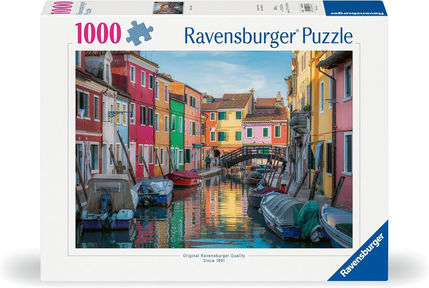 Ravensburger - Puzzle 1000 Pezzi Burano, Italia | Puzzle Per Adulti E Bambini Con Una Misura Di 70x50 Cm | Regalo Per Adulti E Bambini Da 14 Anni E Più