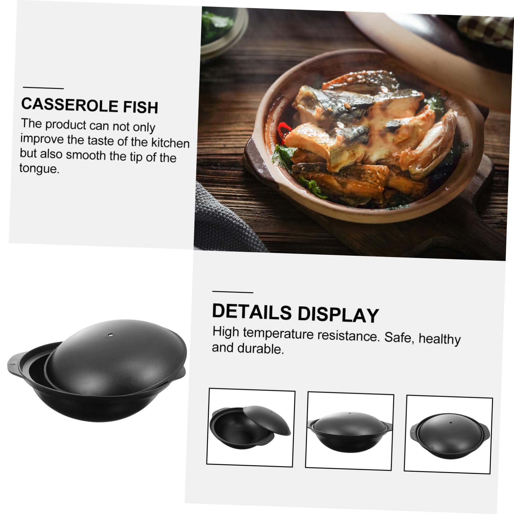 GALPADA Gusseisen Reistopf mit Deckel für Tontopf Reis und Schmorhähnchen Kochutensilien aus Aluminium für Gelbes Schmorhähnchen und Bibimbap