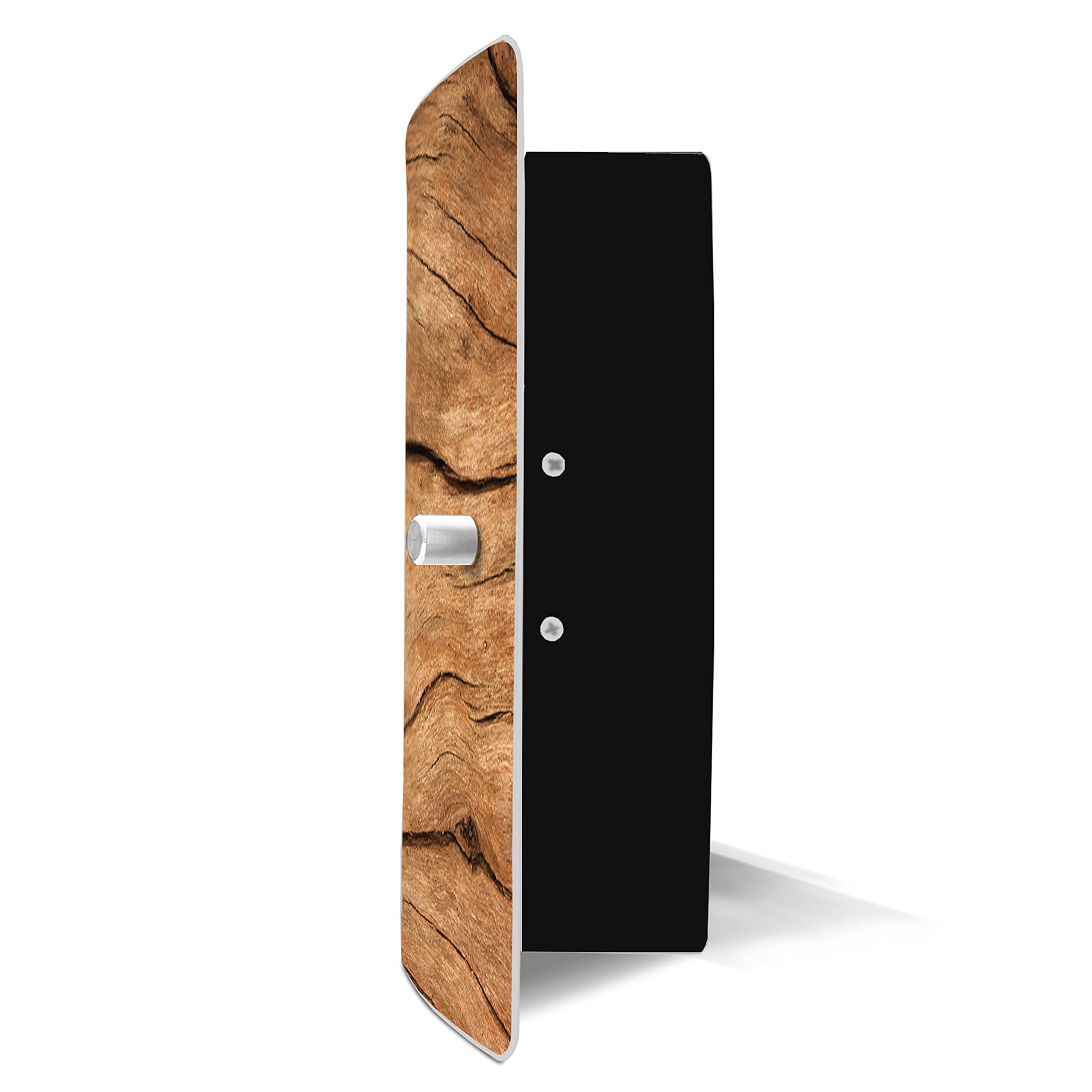 Magnet Haken Burg-Wächter Schlüsselbox Mit Motiv, 10 Haken, Edelstahltür Mit 90° Öffnungswinkel Und Magnetverschluss, 6204/10 Ni Manhattan, Schwarz/Edelstahl Schlüsselkasten Mit Zahlencode