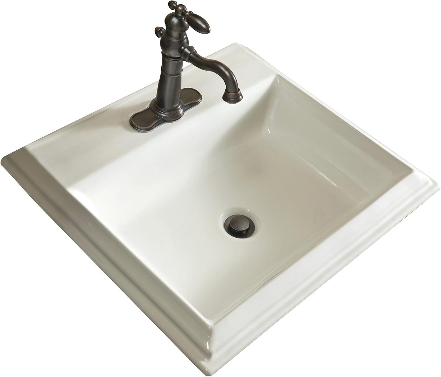 Mansfield Plumbing Brentwood Self-Rimming Bathroom Sink - Single Faucet Hole