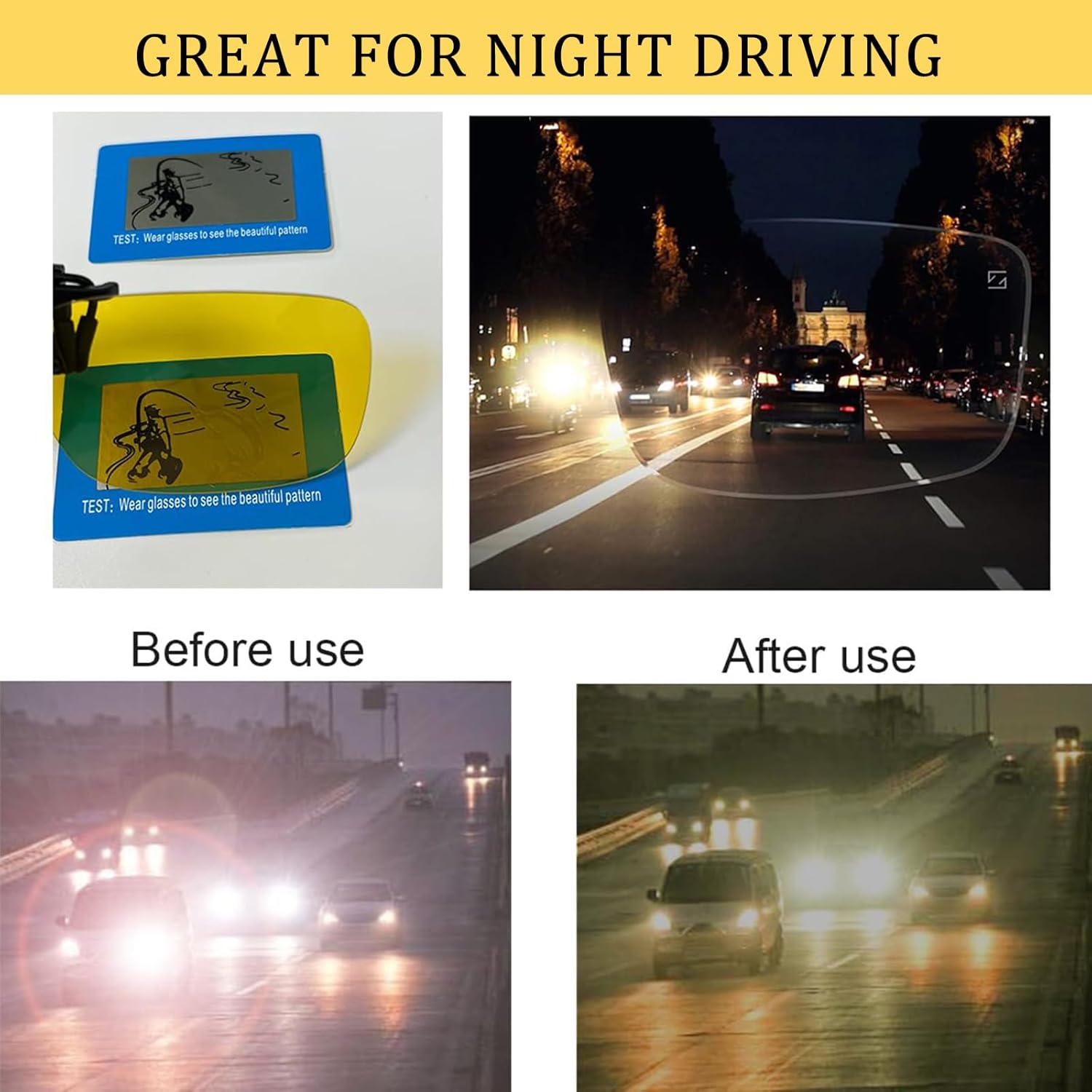 Polarized Clip-on Sunglasses Anti-Glare Driving Glasses for Prescription Glasses - Image 5