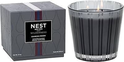 NEST New York Charcoal Woods Scented 3-Wick Candle