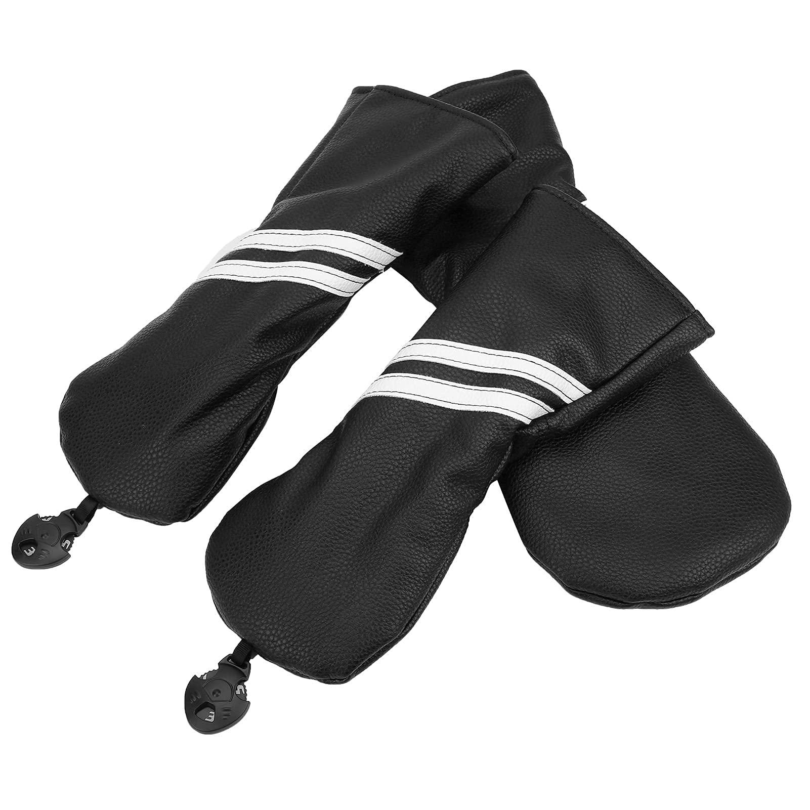 VGEBY 3 unids/Set Juego de Fundas para la Cabeza de Madera de Golf, Fundas para la Cabeza de Rayas, Fundas para la Cabeza del Palo de Golf para el Conductor