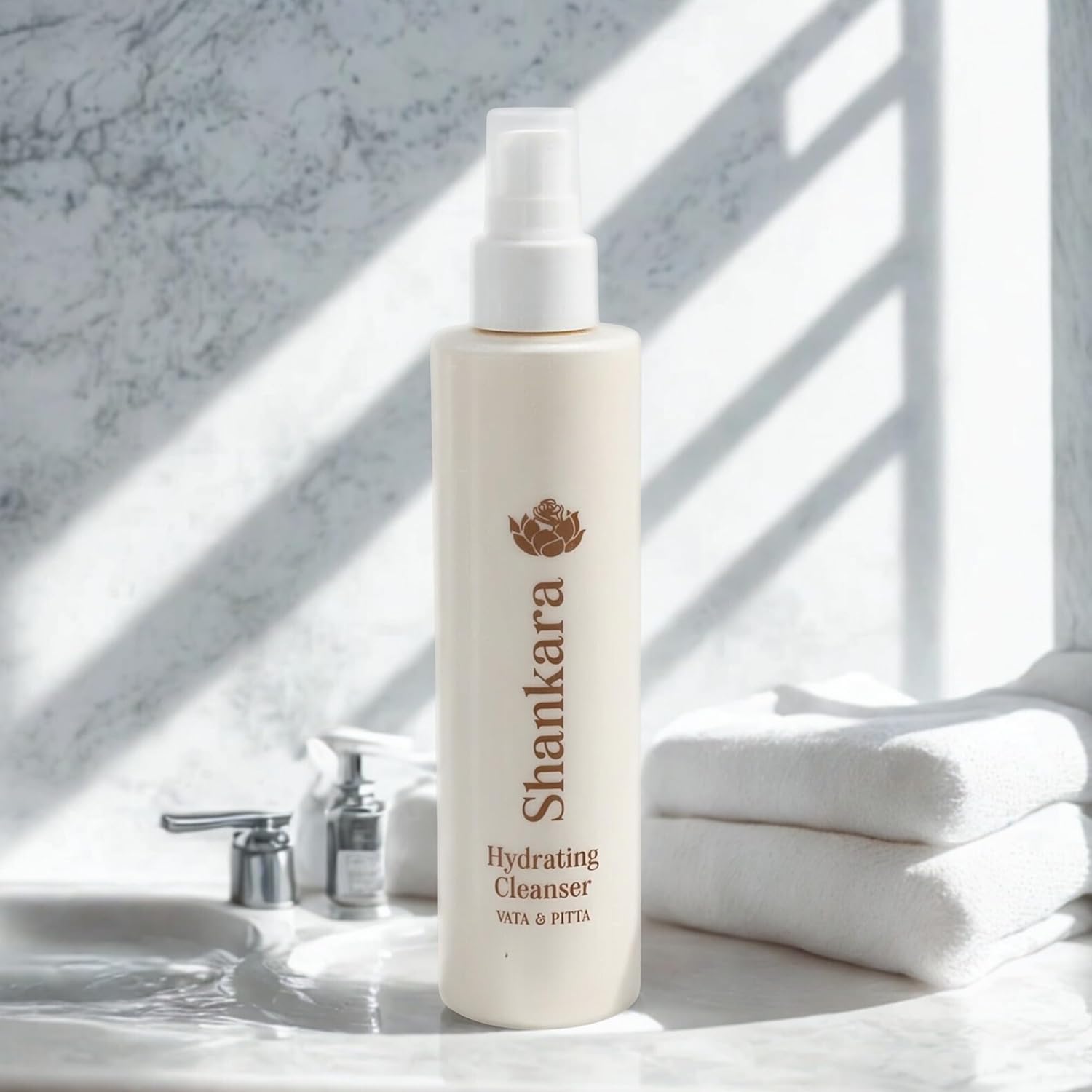 Shankara Rich Repair Hydrating Cleanser – Silky Ayurvedic Face Wash with Chamomile, Calendula & Ashwagandha – Non-Irritating Daily Cleanser for Dry & Sensitive Skin – Clean & Vegan (200ml)
