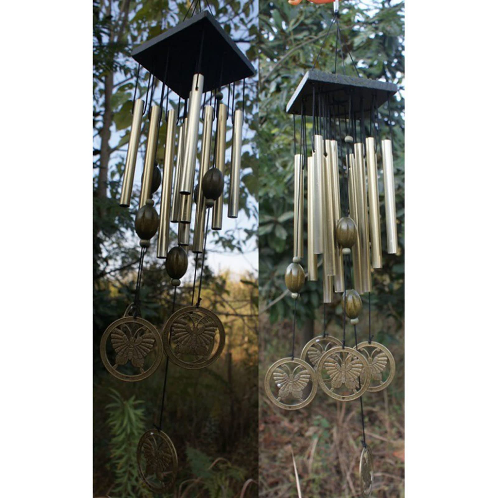 Campanelli a vento all'aperto per farfalla regali per la mamma regalo Windchime giardino casa all'aperto bella aggiunta liscia così piccola campana a vento per esterno