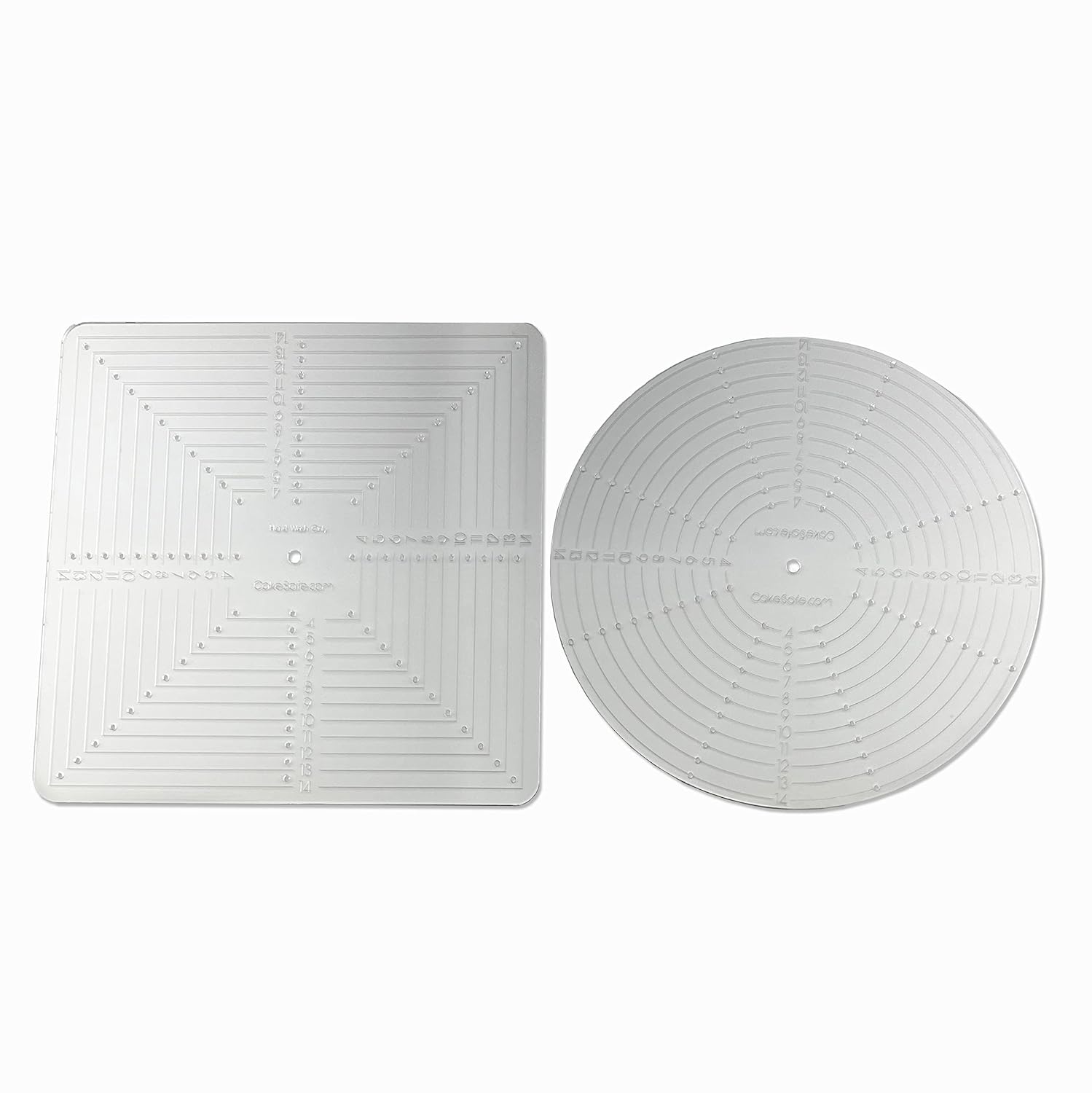 CAKESAFE Tier Ruler Bundle for Cake Decorating – Cake Centering and Dowel Placement Tool for Bakers