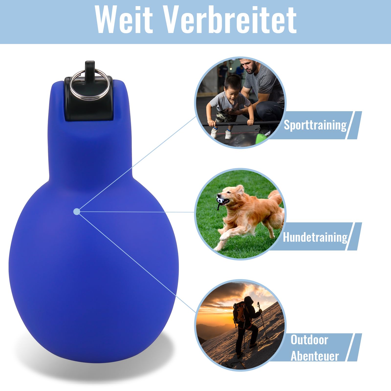 4x Handpfeifen Mit Druckfunktion - Laut & Hygienisch Für Sport & Training