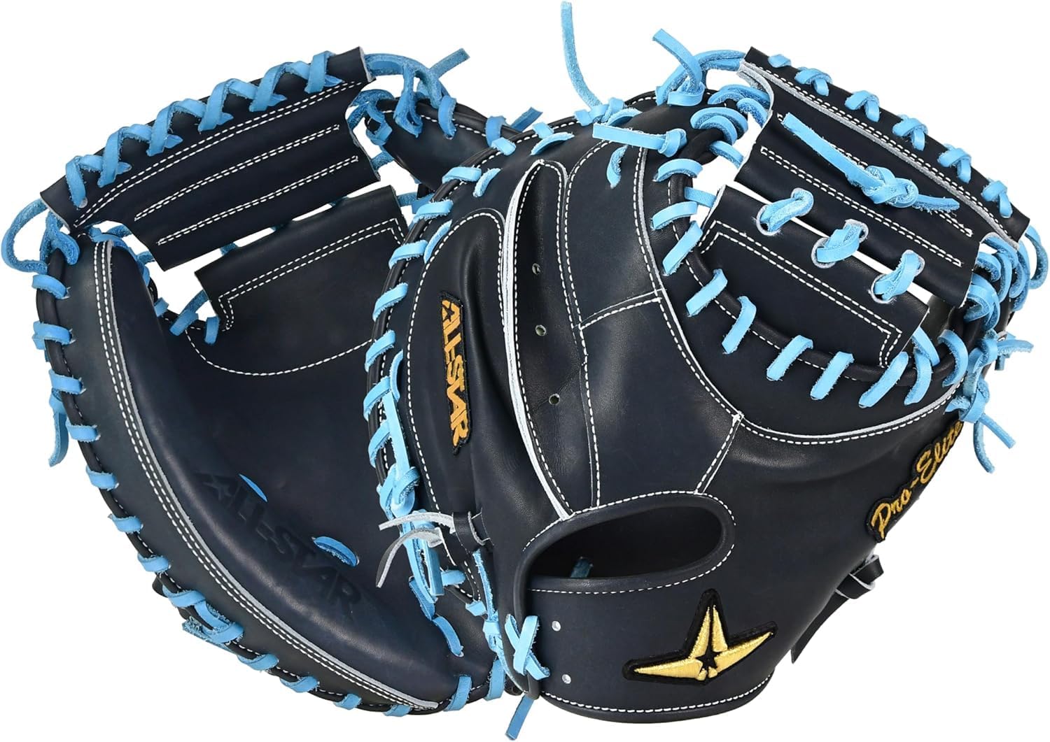 All-Star Pro Elite 34” Japan Series Catcher’s Mitt Premium Japanese Kip Leather Baseball Glove Pro Pattern Right Hand Throw Durable Elite Performance Gear
