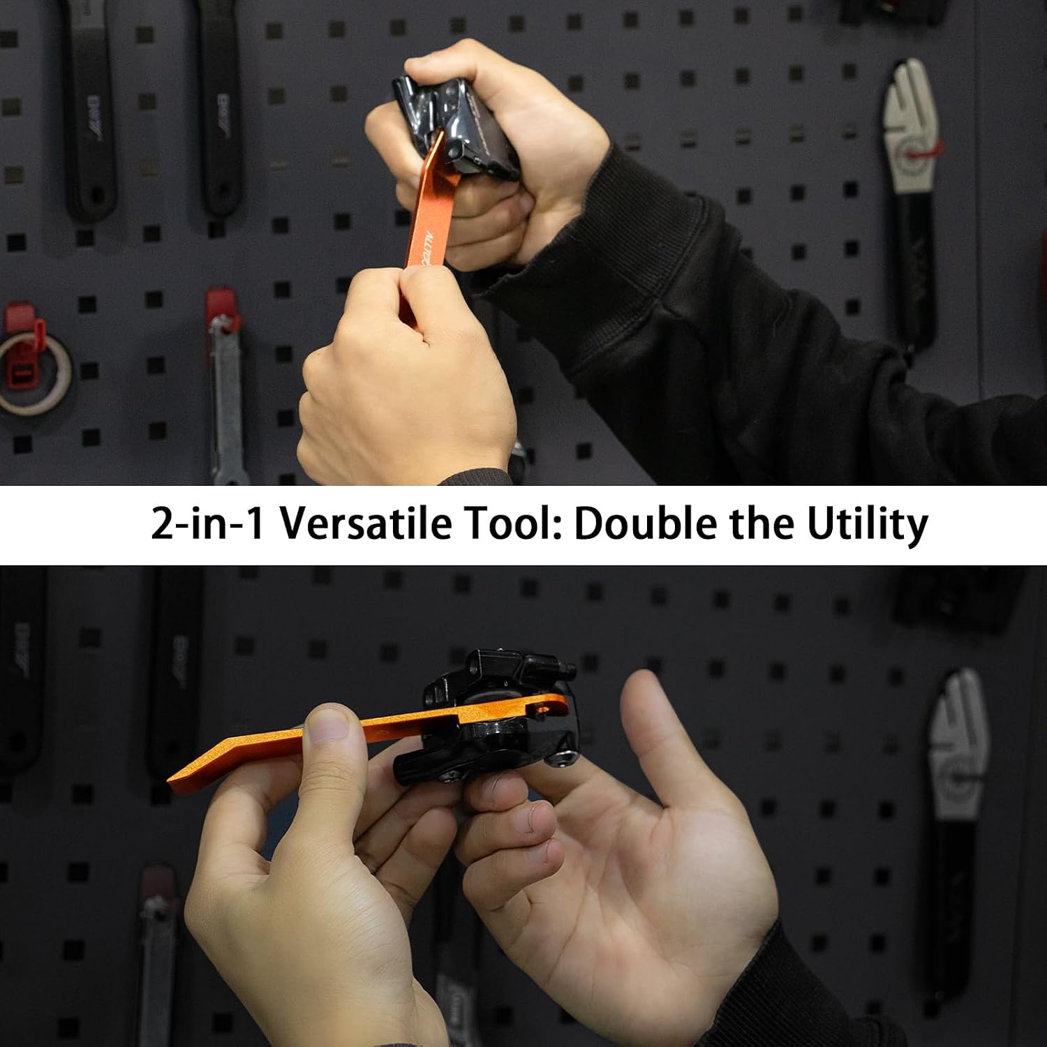 2-in-1 Universal Disc Brake Piston Press Tool - Essential Caliper Spreader for Hydraulic Brake Maintenance - Efficient, Stable & Burr-Free - A Must-Have for All Bicycles!