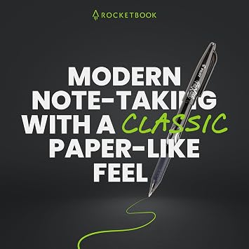 Rocketbook Flip 再利用可能 スマートメモ帳 エグゼクティブサイズ 6x8.8インチ ティール
