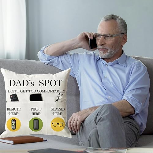 Vista 16 de ONFAON Juego de 4 fundas de almohada rojas con árboles de Navidad, 18 x 18 pulgadas, decoración de Navidad y vacaciones de invierno para sofá