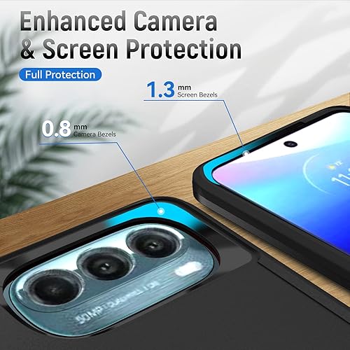 Miniatura 4 de Warsia Funda para Moto G Stylus 5G 2022, con protector de pantalla, probada en caídas de grado militar Funda protectora resistente a prueba de
