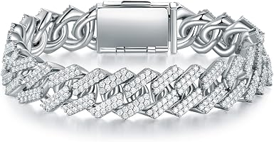 GEMSME 18K White Gold Plated Bracelet 