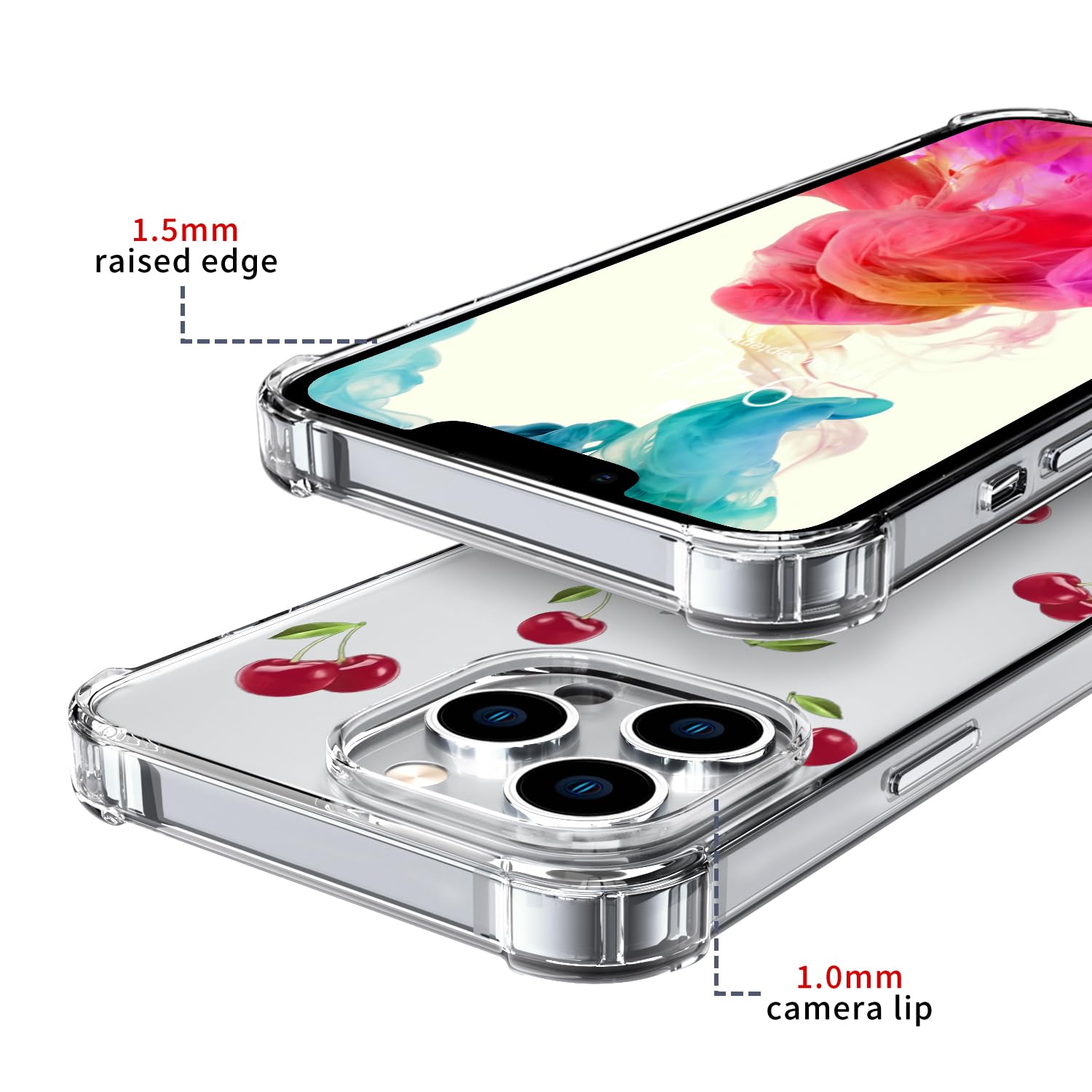 スマホケース　13 sg cherry Amazon.com: Wihytec Fresh Cherry Phone Case for iPhone 13 Cherry