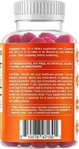 Miniatura 9 de Vitamatic Gomitas de zinc de 50 mg - 60 gomitas veganas - Sin gluten - Paquete de 2