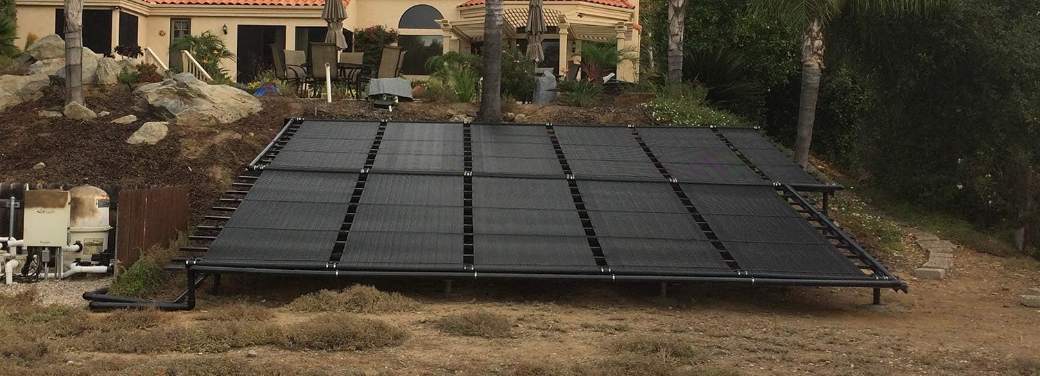 SolarPoolSupply Highest Performing Design - Universal Solar Pool Heater Panel Replacement (4' X 8' / 1.5" I.D. Header) : Patio, Lawn & Garden