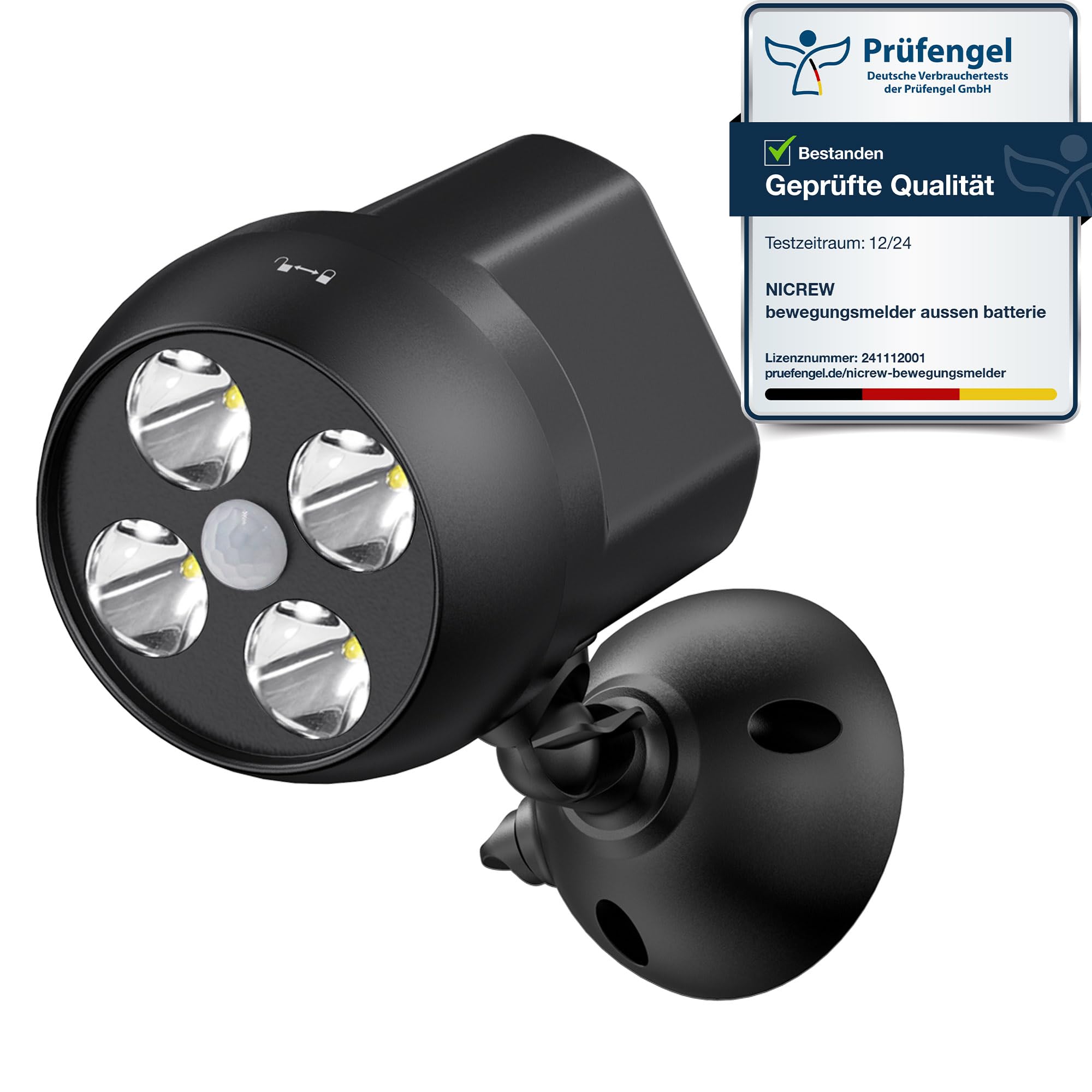 2 Faretti LED Esterno Con Sensore Movimento - Senza Fili, Impermeabile, Per Giardino - Foto 11