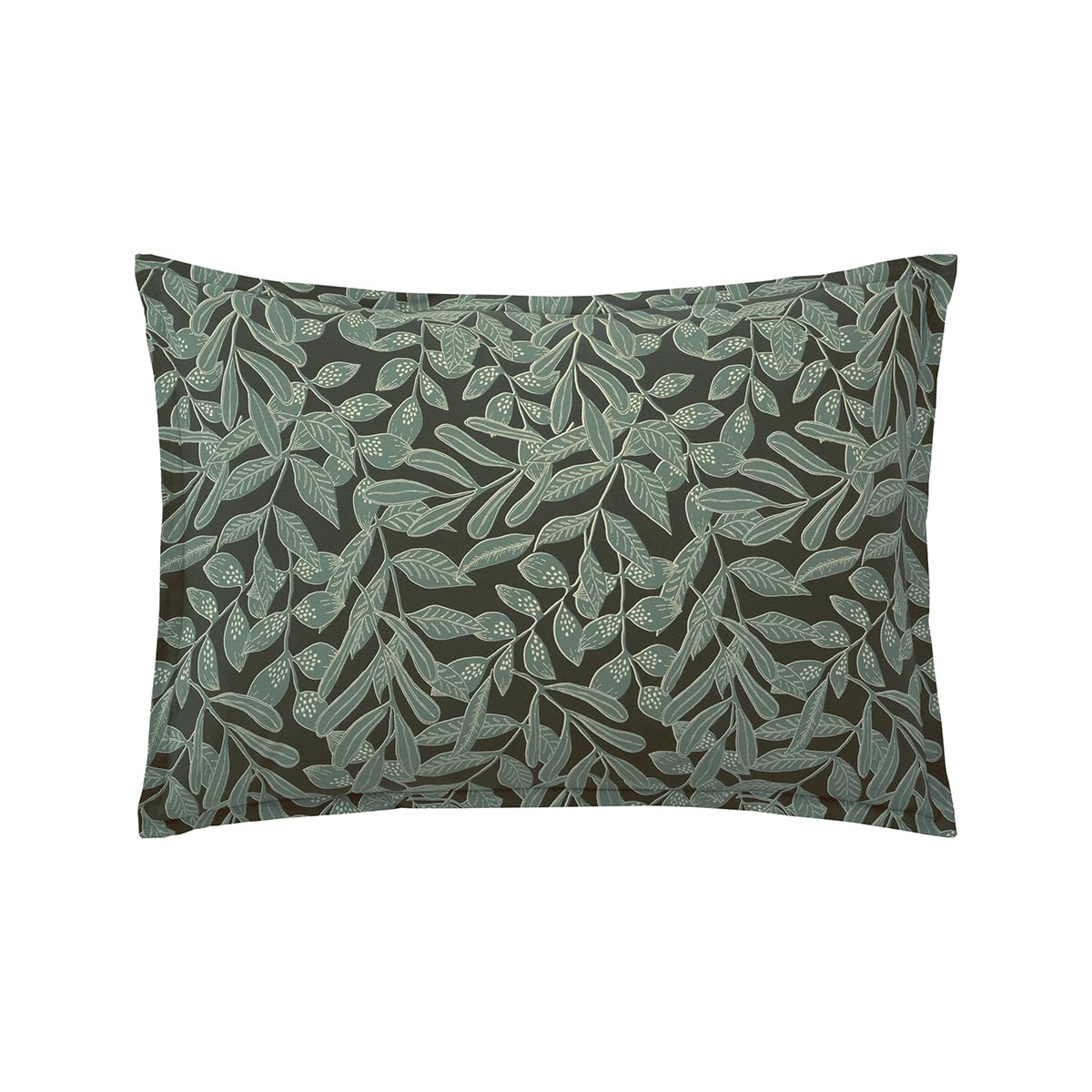 Essix Cotton Percale Printed Cushion Cover 50 x 75 cm Gaia, Green - Image 2