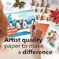 Vista 2 de Castle Arts - Libro de colorear de Navidad Compendio de tarjetas, calendario y escenas seleccionadas para levantar el espíritu con guía