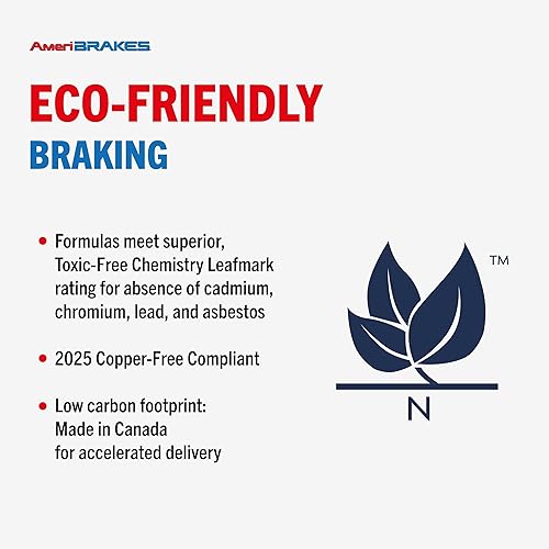 Miniatura 6 de AmeriBRAKES Front Ceramic Disc Brake Pads Kit For 2005-2010 Ford Mustang Base GT KNF-101356