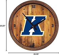 Vista 507 de The Fan-Brand NCAA Oklahoma Sooners: Faux Barrel Top Wall Clock Sports Team Bar Sign Décor - Home Man Cave, Party Decoration - Made On Demand