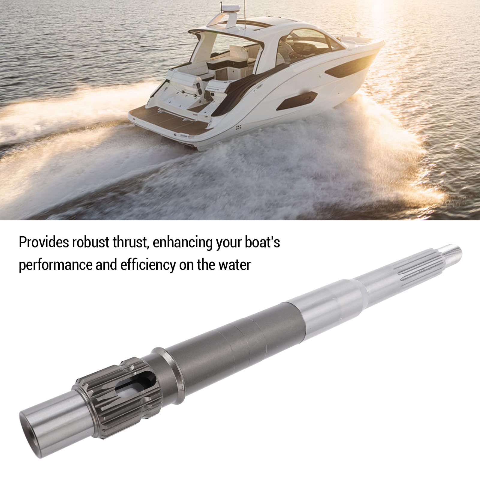 Generic Silnik Pokładowy MerCruiser 4-suwowy wał Napędowy Mocny Zamiennik ze Stopu Stali dla Mocy 40-125 KM - Trwały wał Napędowy dla Entuzjastów łodzi