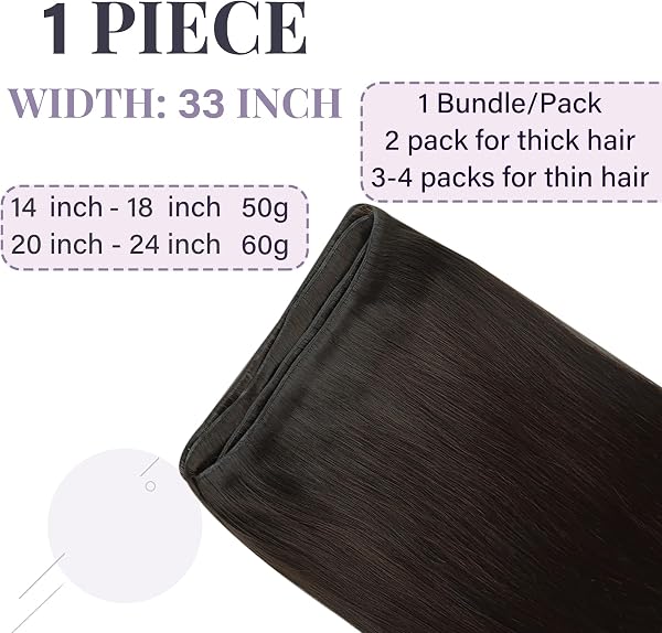 Close-up of the Fshine Brown Genius Weft Hair Extensions showcasing the fine, flat weft construction.