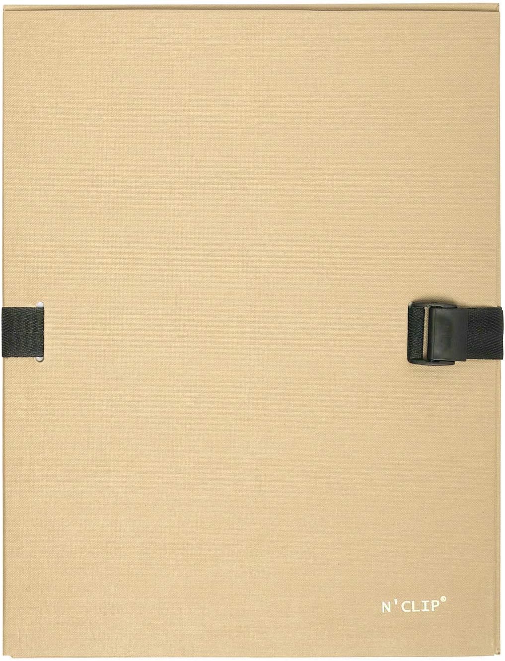 Exacompta Expanding Folder with N'Clip, A4 - Buff